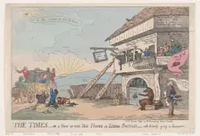 The Times - Or A View Of The Old House In Little Brittain - With Nobody Going ..., January 23, 1784. Creator: Thomas Rowlandson