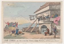 The Times - Or A View Of The Old House In Little Brittain - With Nobody Going ..., January 23, 1784. Creator: Thomas Rowlandson