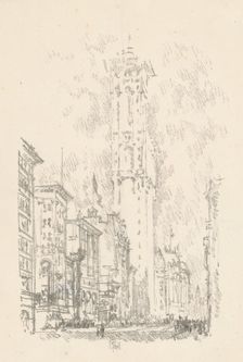 The Times Building, 1904. Creator: Joseph Pennell