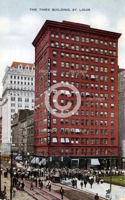 The Times Building, St Louis, Missouri, USA, 1910. Artist: Unknown