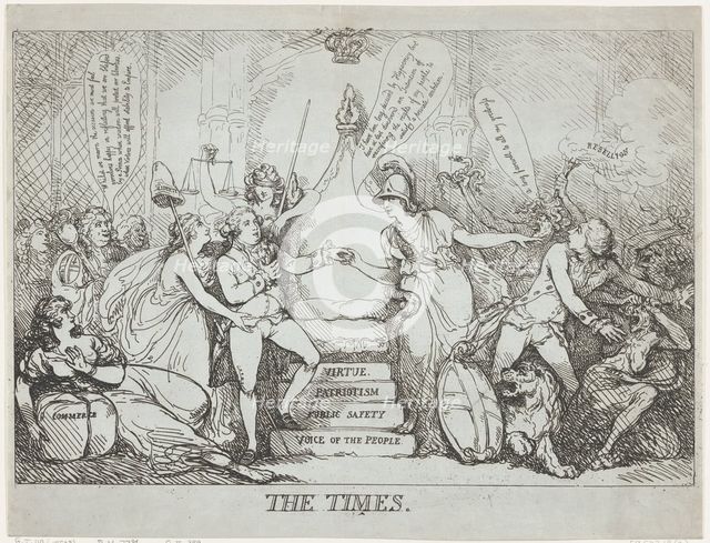 The Times, December 1788., December 1788. Creator: Thomas Rowlandson.