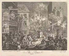 The Times, Plate 1, September 7, 1762. Creator: William Hogarth