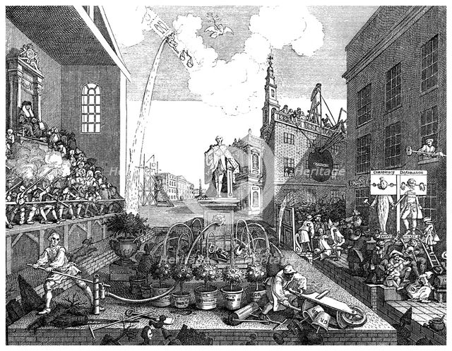 'The Times, plate II', c1762 (1895). Artist: Unknown