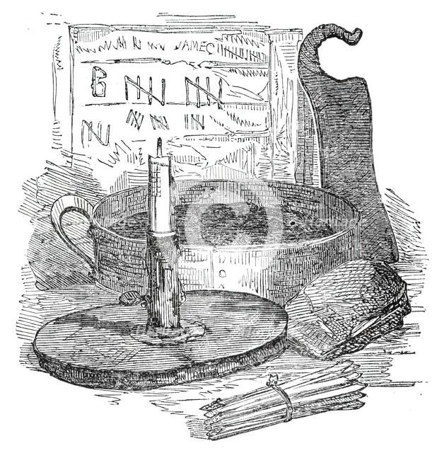 The tinder-box with its et ceteras, 1860. Creator: Unknown.