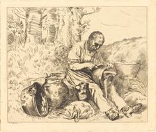 The Tinker (Le retameur). Creator: Alphonse Legros
