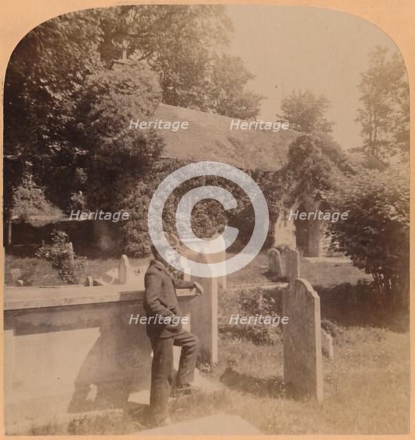 'The tiny Norman Church, quaintest spot in England, Bonchurch, Isle of Wight', 1900. Creator: Underwood & Underwood.