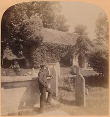 The tiny Norman Church, quaintest spot in England, Bonchurch, Isle of Wight 1900. Creator: Underwood & Underwood