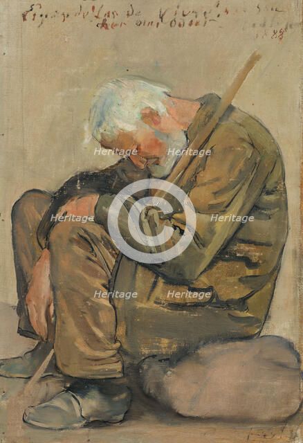 The tired of life. study, 1887. Creator: Hodler, Ferdinand (1853-1918).