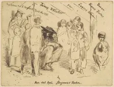 The Title Page for "Douze Eaux Fortes d'après Nature", 1858. Creator: James Abbott McNeill Whistler
