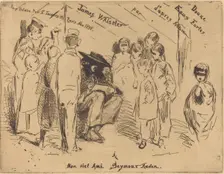 The Title Page for "Douze Eaux Fortes d'après Nature", 1858. Creator: James Abbott McNeill Whistler