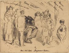The Title Page for "Douze Eaux Fortes d'après Nature", 1858. Creator: James Abbott McNeill Whistler
