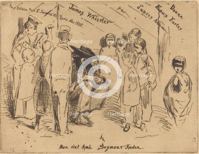 The Title Page for "Douze Eaux Fortes d'après Nature", 1858. Creator: James Abbott McNeill Whistler.