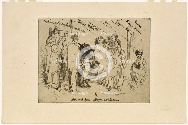 The Title Page for 'Douze Eaux Fortes d'après Nature' (Twelve Etchings after Nature), the "French Se Creator: James Abbott McNeill Whistler.
