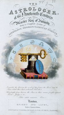 The title page of "The Astrologer of the Nineteenth Century", 1825. Creator: Anon
