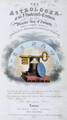 The title page of "The Astrologer of the Nineteenth Century", 1825. Creator: Anon