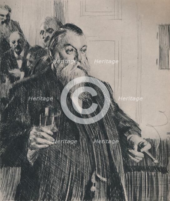 'The Toast', 1890s, (1946).  Artist: Anders Leonard Zorn.