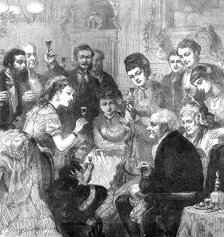 The Toast of the Evening, drawn by A. Hunt, 1872. Creator: Unknown