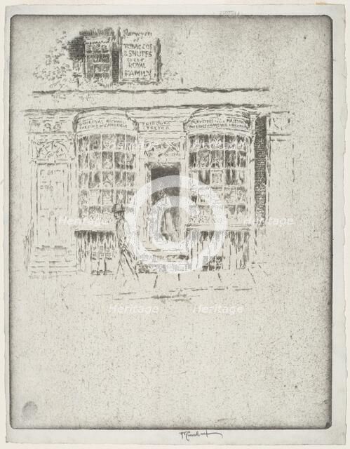 The Tobacco Shop, 1903. Creator: Joseph Pennell.