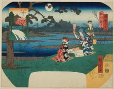 The Toi Jewel River in Settsu Province (Settsu Toi) and the Koya Jewel River in Kii Provin..., 1855. Creator: Ando Hiroshige