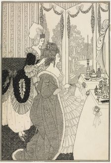 The Toilet, from The Rape of the Lock by Alexander Pope, c. 1895-1896. Creator: Aubrey Beardsley (British, 1872-1898)