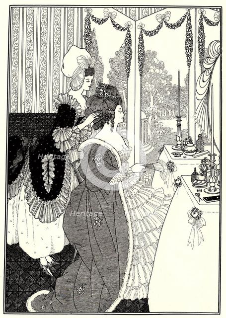 The Toilet (Illustration for The Rape of the Lock by Alexander Pope), 1894. Artist: Beardsley, Aubrey (1872–1898)