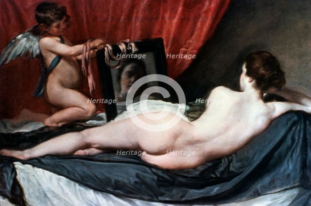 'The Toilet of Venus' ('The Rokeby Venus'), 1647-1651.  Creator: Diego Velasquez.