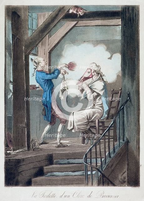 'The Toilet of an Attorney's Clerk', c1778-1832. Creator: Philibert Louis Debucourt.