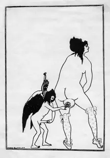 The Toilet of Lampito 1896.Artist: Aubrey Beardsley
