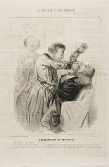 The Tooth Puller (plate 15), 1843. Creator: Charles Emile Jacque