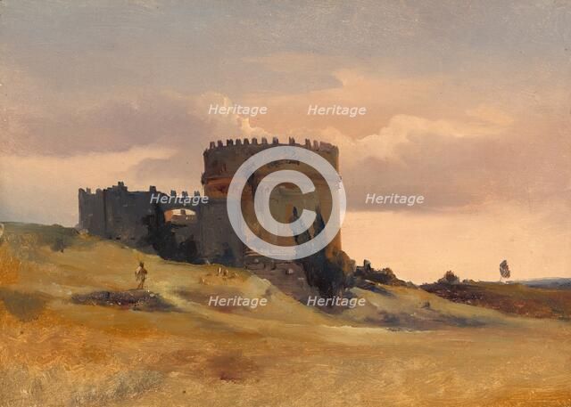 The Tomb of Caecilia Metella, c. 1830. Creator: Léon-François-Antoine Fleury.