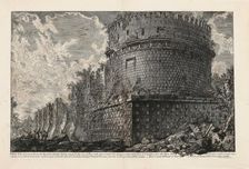 The Tomb of Caecilia Metella (From the Series "Le Antichità Romane"), 1784. Creator: Piranesi, Giovanni Battista (1720-1778)