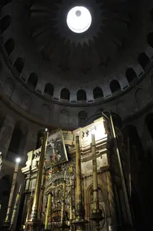 The Tomb of Christ at the Holy Sepulchre, Jerusalem, Israel, 2014. Creator: LTL