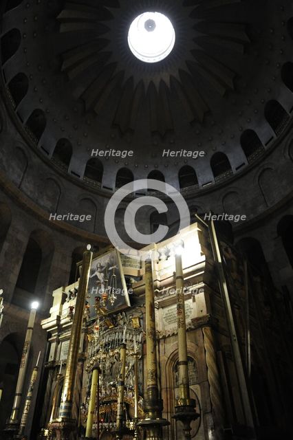 The Tomb of Christ at the Holy Sepulchre, Jerusalem, Israel, 2014. Creator: LTL.