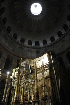 The Tomb of Christ at the Holy Sepulchre, Jerusalem, Israel, 2014. Creator: LTL