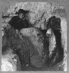 The Tomb of Christ, showing the Stone, Rolled Away, c1900