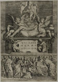 The Tomb of a Bishop, 1540/45. Creator: Battista del Moro