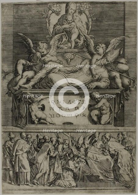 The Tomb of a Bishop, 1540/45. Creator: Battista del Moro.