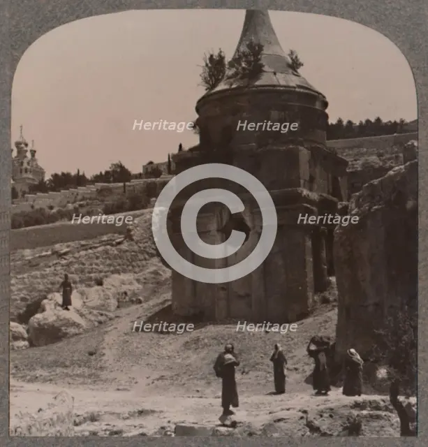 'The Tomb of Absalom in the Valley of Jehosaphat', c1900. Artist: Unknown.