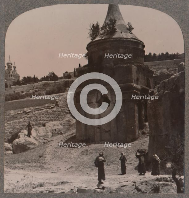 'The Tomb of Absalom in the Valley of Jehosaphat', c1900. Artist: Unknown.