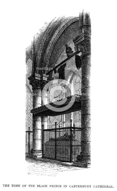 The tomb of Edward, the Black Prince, Canterbury Cathedral. Artist: Unknown