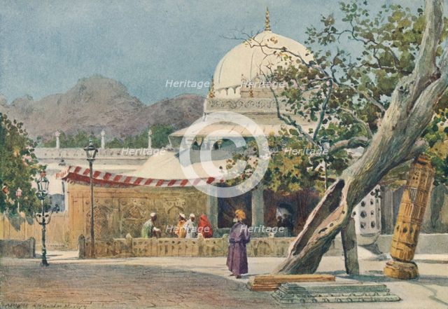 'The Tomb of Khwajah Muin-Ud-Din Chisti, in the Dargah, Ajmere', c1880 (1905). Creator: Alexander Henry Hallam Murray.