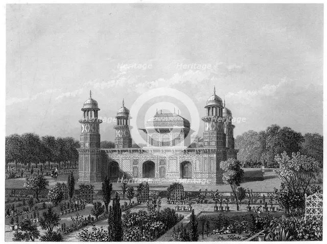The tomb of Itimad-Ud-Daula, Agra, India, c1860. Artist: Unknown