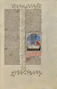 The Tomb of Marc Antony and Cleopatra; Des cas des nobles hommes et femmes, about 1413-1415. Creators: Boucicaut Master, Workshop of the Boucicaut Master