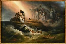 The Tomb of Napoleon on the island of Saint Helena or The Apotheosis of Napoleon, 1821. Creator: Vernet, Horace (1789-1863)