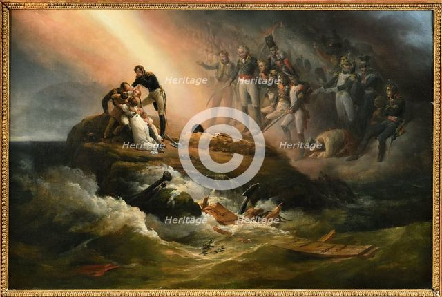 The Tomb of Napoleon on the island of Saint Helena or The Apotheosis of Napoleon, 1821. Creator: Vernet, Horace (1789-1863).