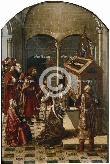 The Tomb of Saint Peter Martyr, 1493-1499. Artist: Berruguete, Pedro (1450-1503)