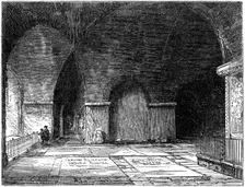 The tomb of Sir Christopher Wren (1632-1723), St Paul's Cathedral, London, 19th century