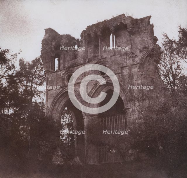 The Tomb of Sir Walter Scott, in Dryburgh Abbey, 1844. Creator: William Henry Fox Talbot.