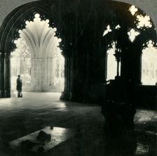 The Tomb of Portugal's Unknown Soldiers, and Cloisters of the Monastery of Batalha, Portugal c193 Creator: Unknown