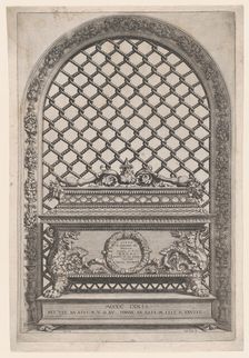 The Tomb of Pietro and Giovanni de Medici from The Tombs of the Medici, 1570. Creator: Cornelis Cort